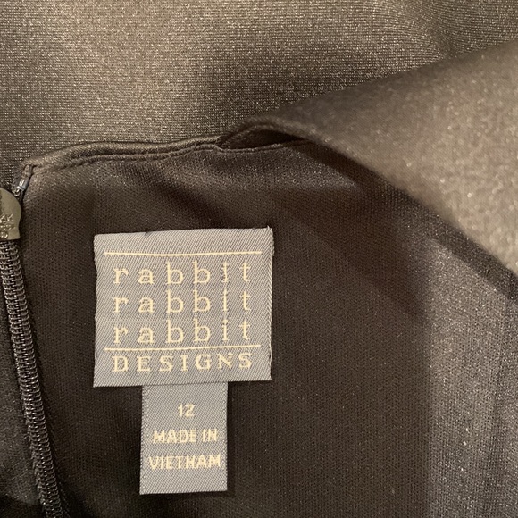 RABBIT RABBIT RABBIT DESIGNS One Shoulder Black Dress - Picture 5 of 6